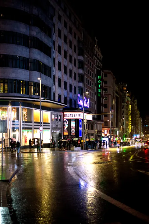 Rainy Street Phone Wallpaper · street · 1440×2157