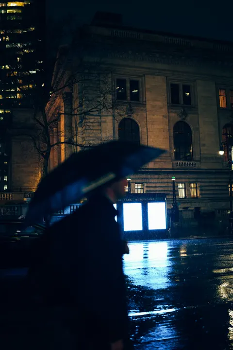 Rainy Street Phone Wallpaper · street · 1440×2160