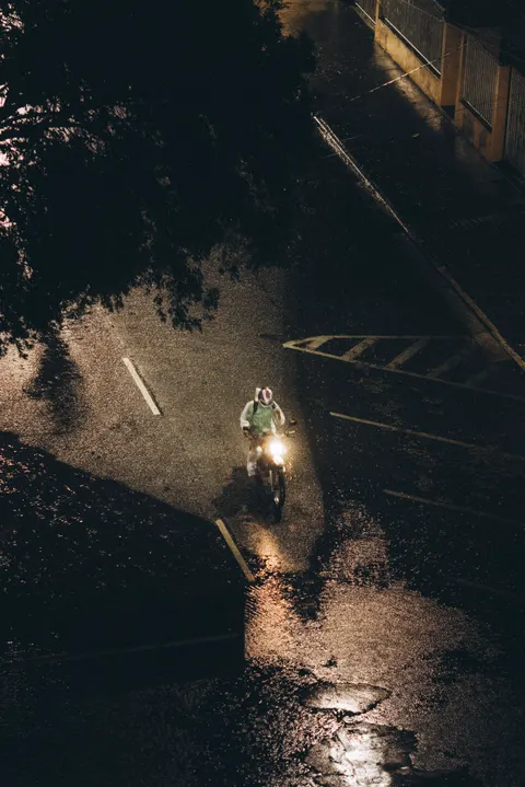 Rainy Street Phone Wallpaper · street · 1440×2159