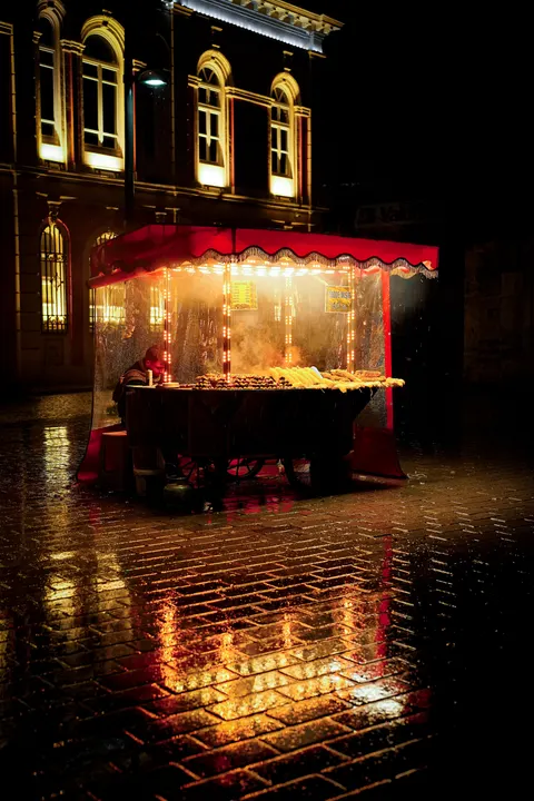 Rainy Street Phone Wallpaper · street · 1440×2160