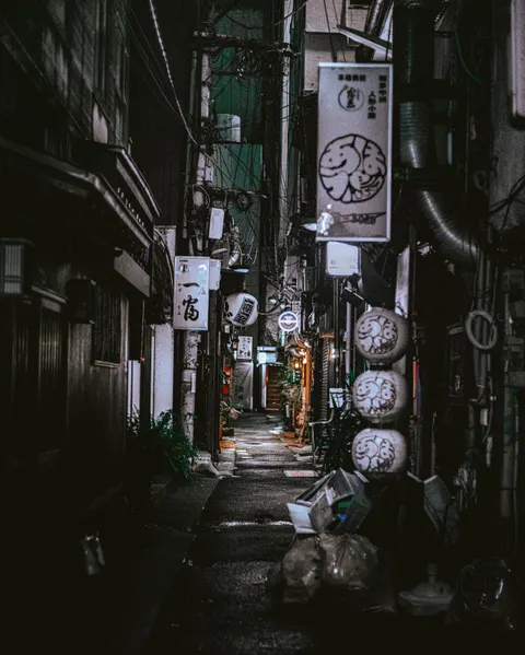 Tokyo Alley Phone Wallpaper · street · 1440×1800