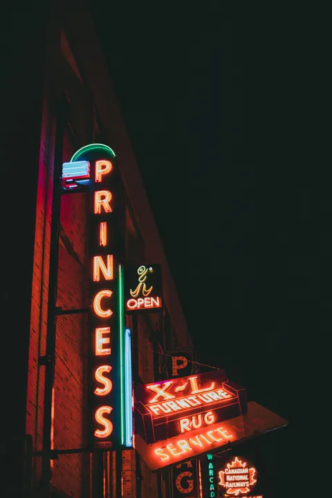 Neon Sign Phone Wallpaper · street · 1440×2160
