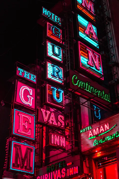 Neon Sign Phone Wallpaper · street · 1440×2160
