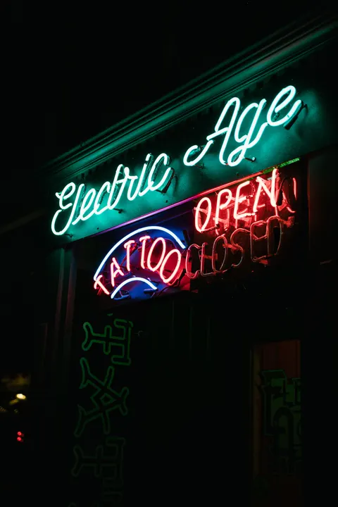 Neon Sign Phone Wallpaper · street · 1440×2160