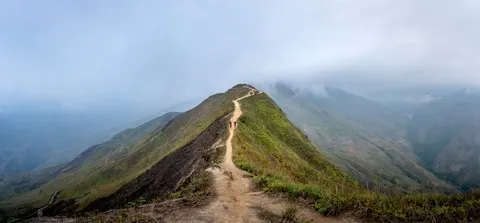 Mountain Trail 4K Wallpaper · mountains · 3840×1781