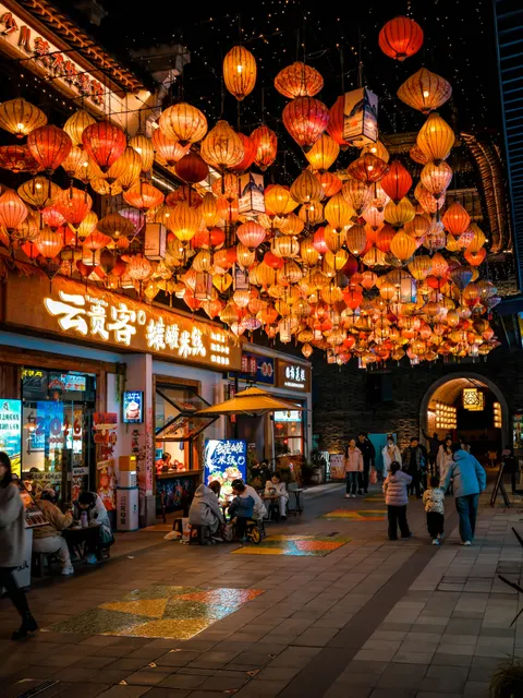 Night Market Phone Wallpaper · street · 1440×1919