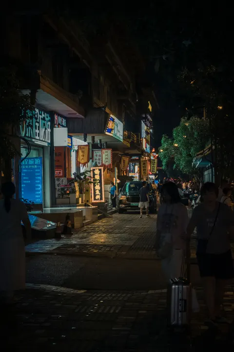 Night Market Phone Wallpaper · street · 1440×2160