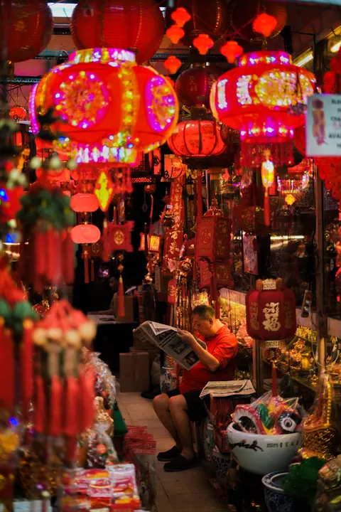 Night Market Phone Wallpaper · street · 1440×2160
