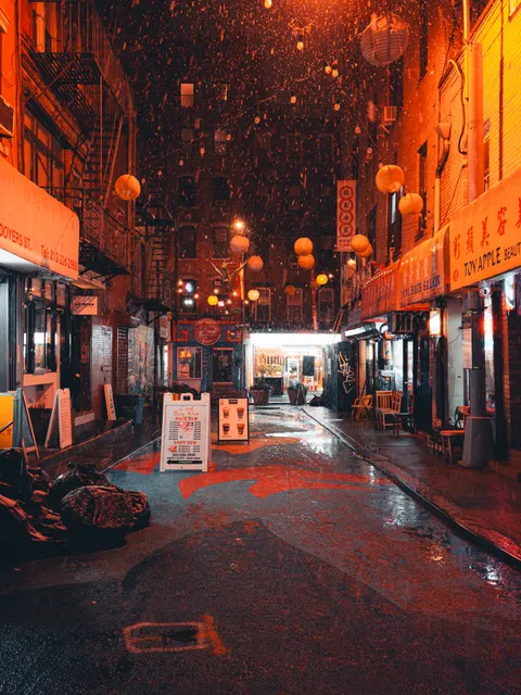 Night Market Phone Wallpaper · street · 1440×1920
