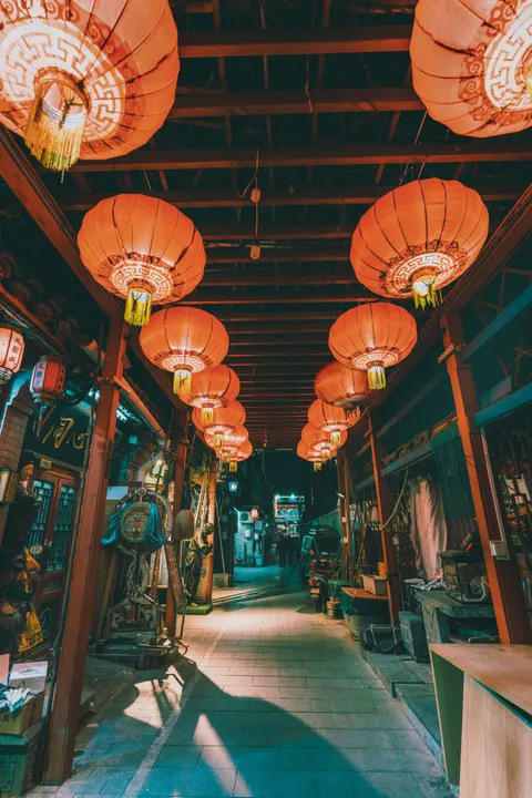 Night Market Phone Wallpaper · street · 1440×2160