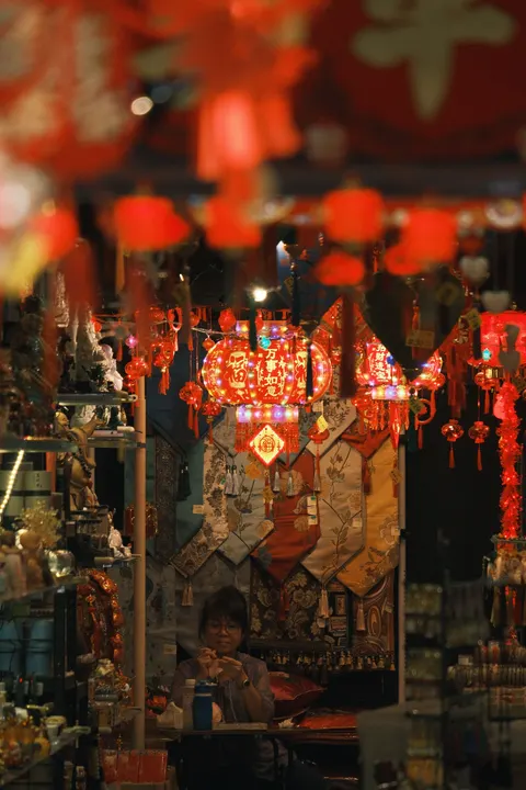 Night Market Phone Wallpaper · street · 1440×2160