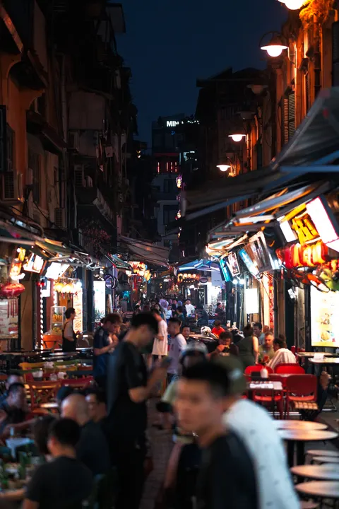 Night Market Phone Wallpaper · street · 1440×2160