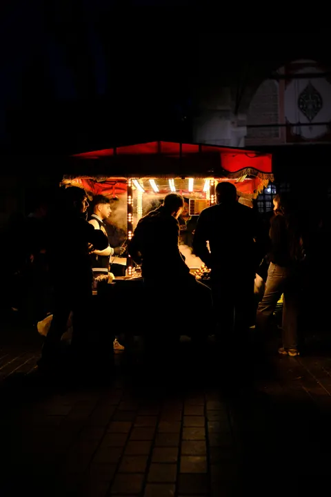 Night Market Phone Wallpaper · street · 1440×2160