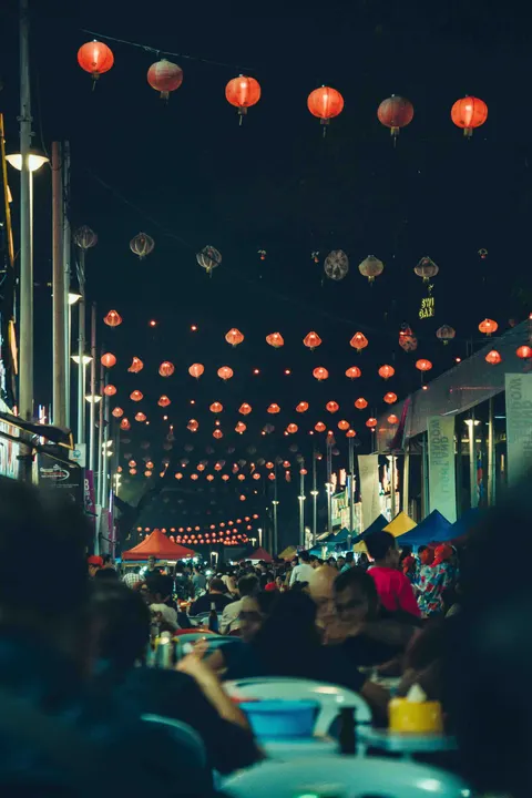 Night Market Phone Wallpaper · street · 1440×2160
