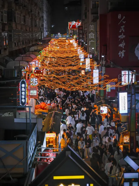 Night Market Phone Wallpaper · street · 1440×1919