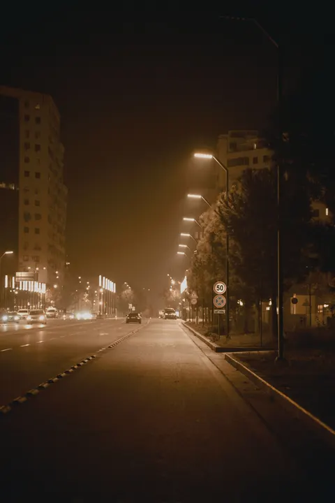Night Street Phone Wallpaper · street · 1440×2160