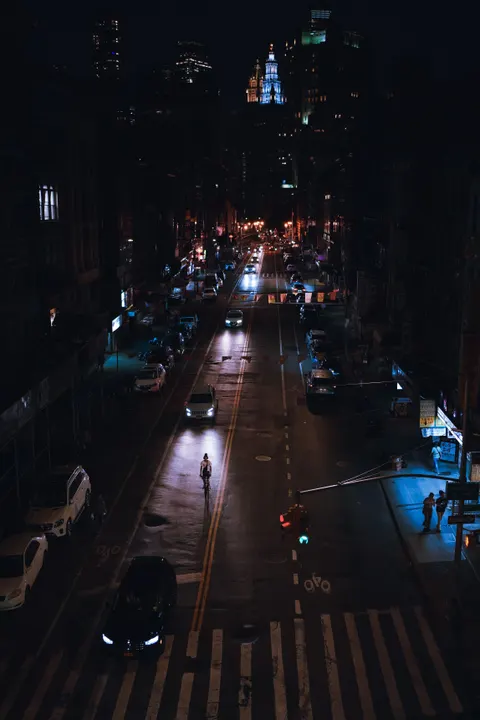 Night Street Phone Wallpaper · street · 1440×2160
