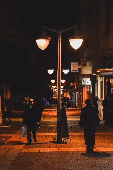 Night Street Phone Wallpaper · street · 1440×2166
