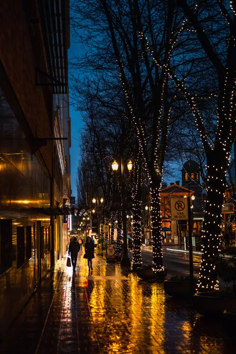 Night Street Phone Wallpaper · street · 1440×2164