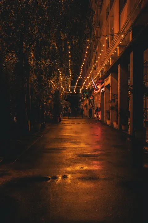 Night Street Phone Wallpaper · street · 1440×2160