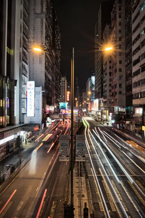 Night Street Phone Wallpaper · street · 1440×2160