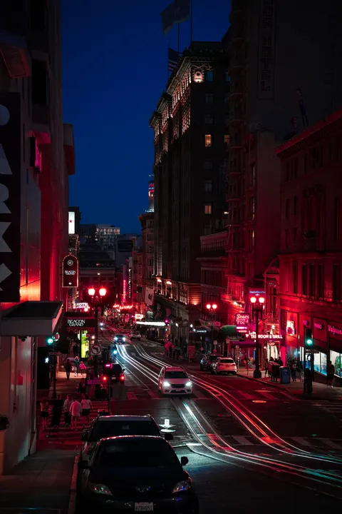 Night Street Phone Wallpaper · street · 1440×2160
