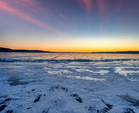 Frozen Lake 4K Wallpaper · nature · 3840×3127