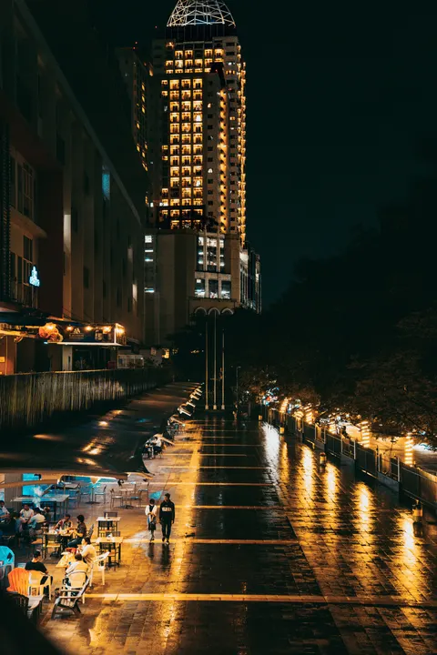 Night Street Phone Wallpaper · street · 1440×2160