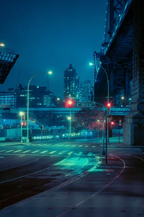 Night Street Phone Wallpaper · street · 1440×2160
