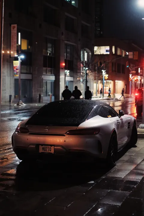 Rainy Street Phone Wallpaper · street · 1440×2160
