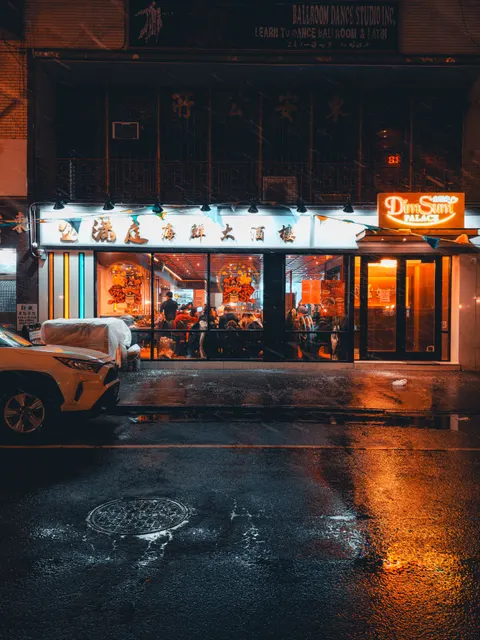 Rainy Street Phone Wallpaper · street · 1440×1920