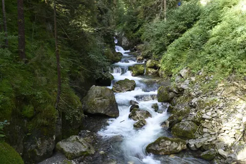 Fond d'écran Ruisseau forestier 4K · nature · 3840×2560