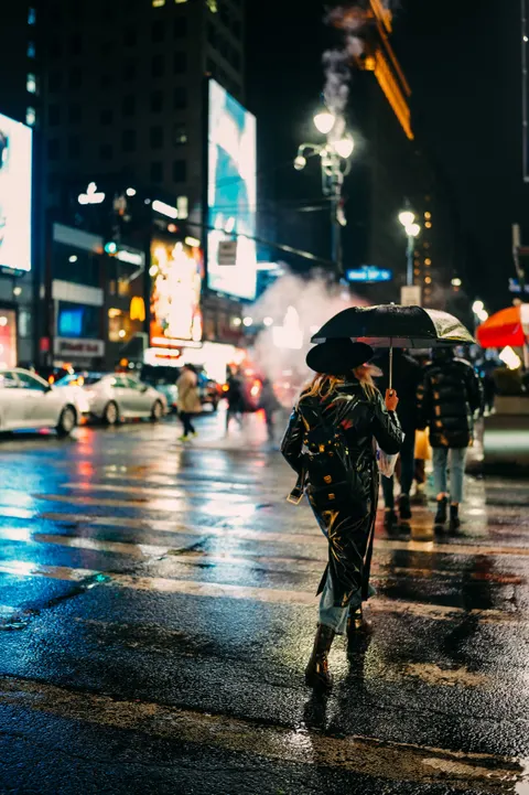 Rainy Street Phone Wallpaper · street · 1440×2160