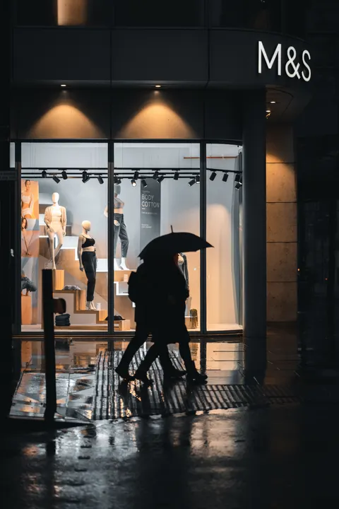 Rainy Street Phone Wallpaper · street · 1440×2160