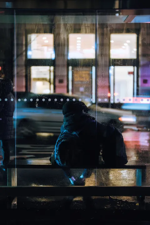 Rainy Street Phone Wallpaper · street · 1440×2160