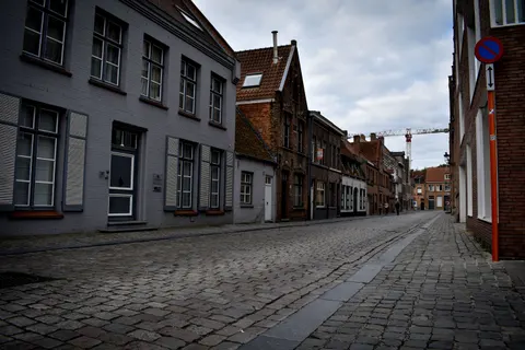 Old Town Street 4K Wallpaper · architecture · 3840×2560