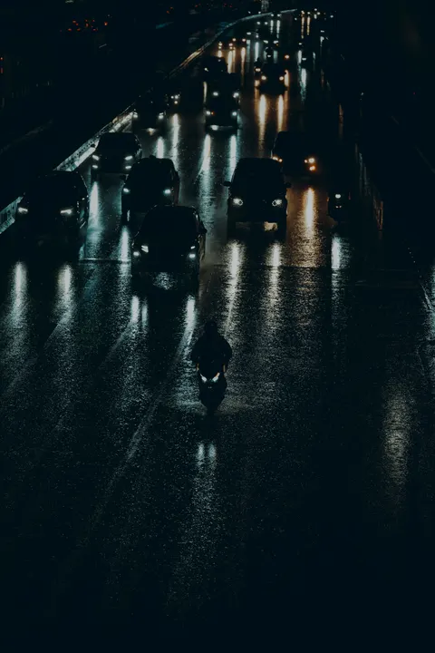Rainy Street Phone Wallpaper · street · 1440×2160