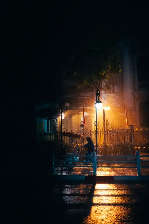 Rainy Street Phone Wallpaper · street · 1440×2160