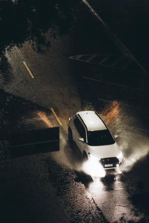 Rainy Street Phone Wallpaper · street · 1440×2159