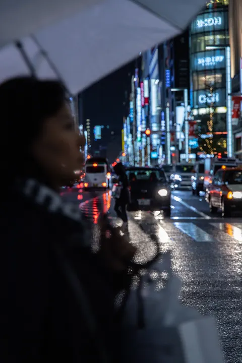 Rainy Street Phone Wallpaper · street · 1440×2160