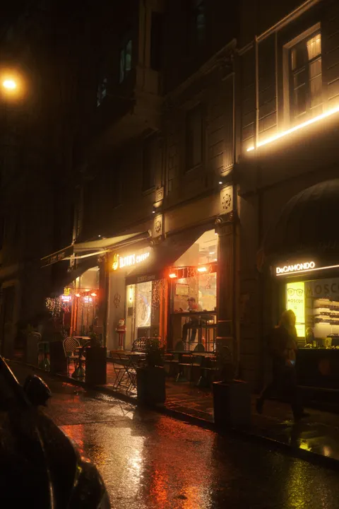 Rainy Street Phone Wallpaper · street · 1440×2160