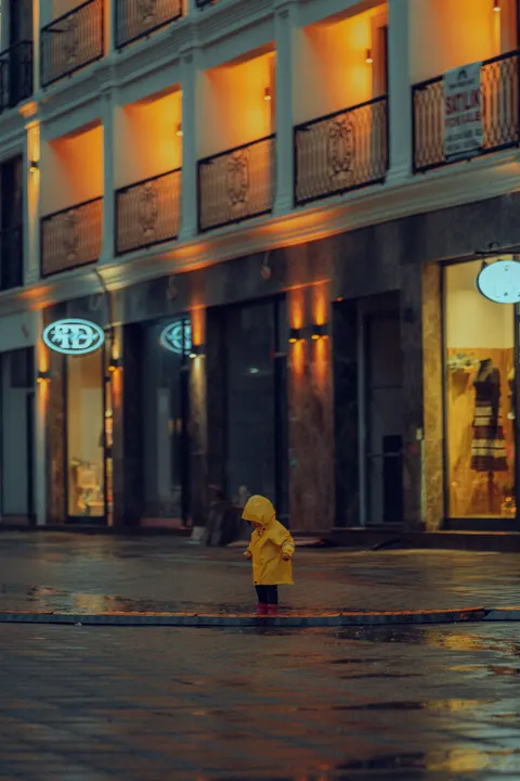 Rainy Street Phone Wallpaper · street · 1440×2160