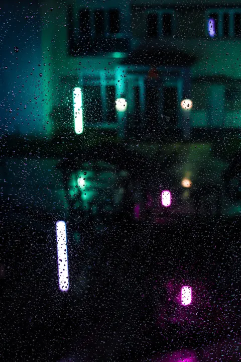 Rainy Street Phone Wallpaper · street · 1440×2160