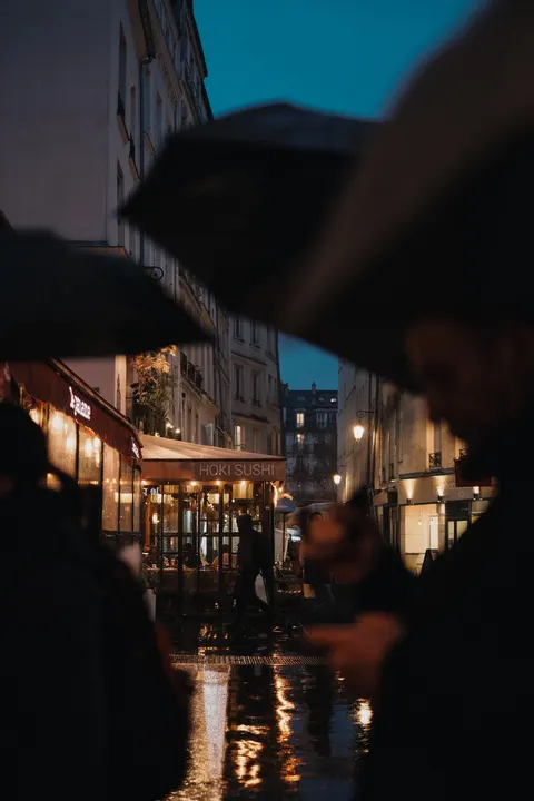 Rainy Street Phone Wallpaper · street · 1440×2160