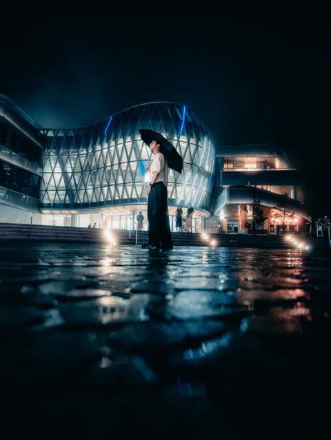 Rainy Street Phone Wallpaper · street · 1440×1920