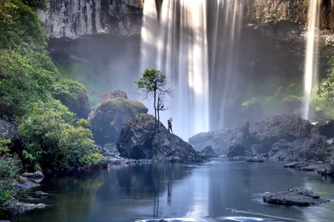 Rainforest Waterfall 4K Wallpaper · nature · 3840×2561