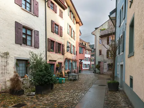 Old Town Street 4K Wallpaper · architecture · 3840×2880