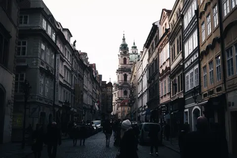 Old Town Street 4K Wallpaper · architecture · 3840×2560