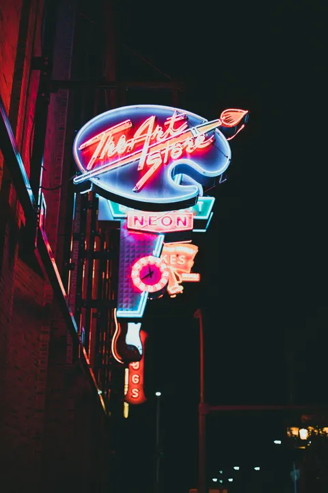 Neon Sign Phone Wallpaper · street · 1440×2160