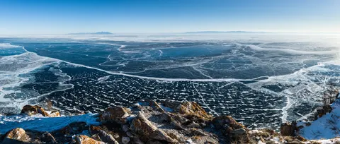 Frozen Lake 4K Wallpaper · nature · 3840×1634